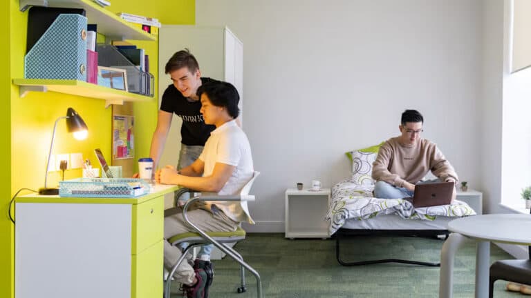 University residence accommodation on a Roseworth International School course